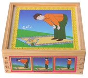 تصویر  پازل مكعبي آموزش نماز با جعبه چوبي